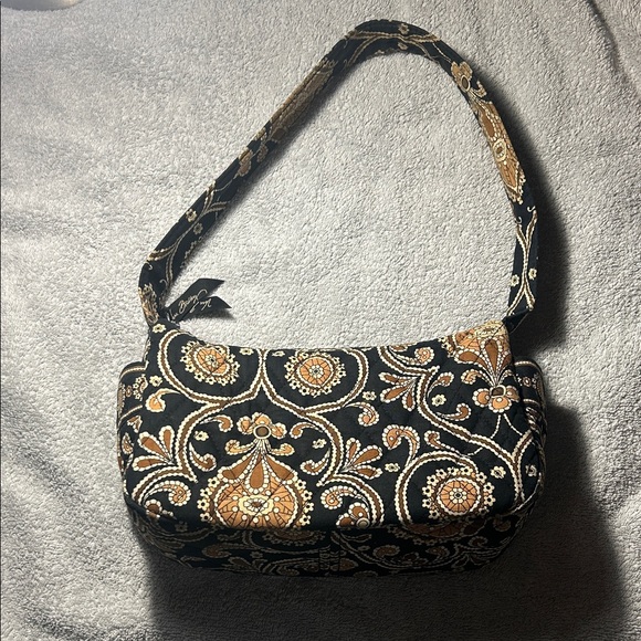 Vera Bradley Black and Copper Patterned shoulder bag with NWOT beige wallet - Picture 2 of 9